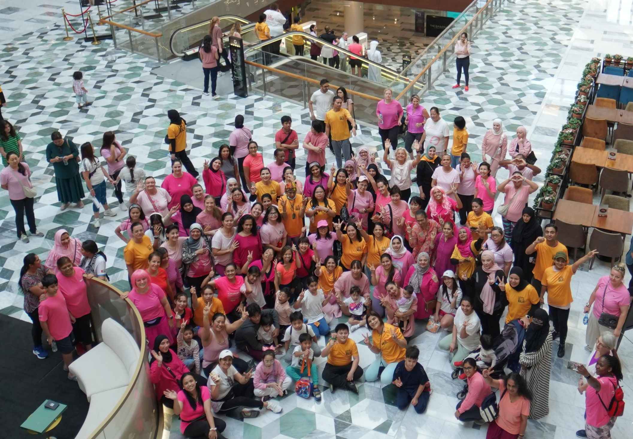 Walk in Solidarity for Breast Cancer Awareness with Toni Pons at The Galleria, Al Maryah Island, Abu Dhabi!