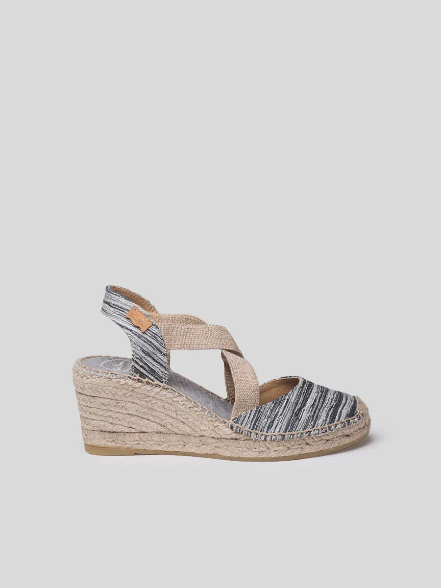 Wedge espadrilles in multicolored fabric - SABA-RG