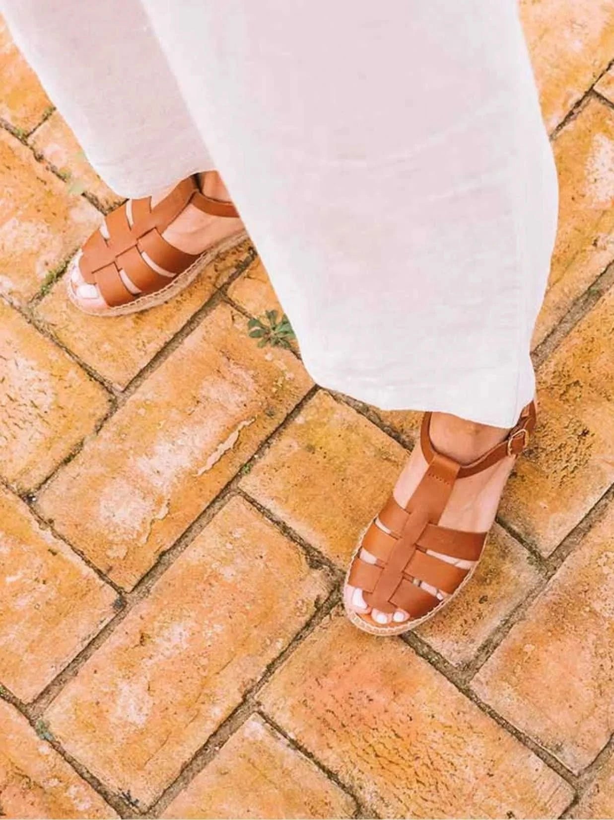 Flat crab sandals - EMMA