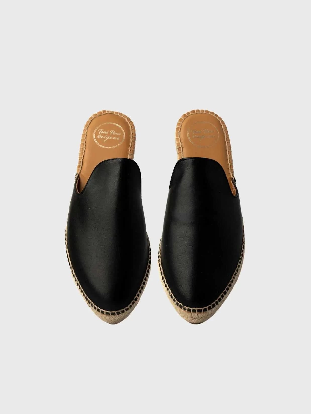 Women's Mules Espadrille in Leather - ONA-P