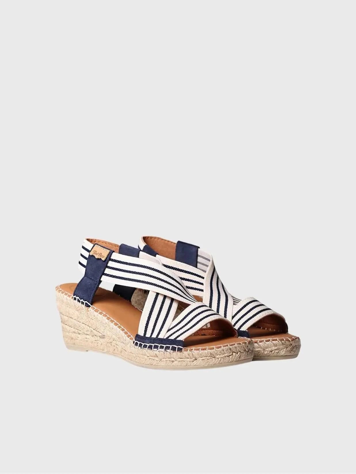 Colour_Offwhite-Navy(Ecru-Mari) | Toni Pons Tina