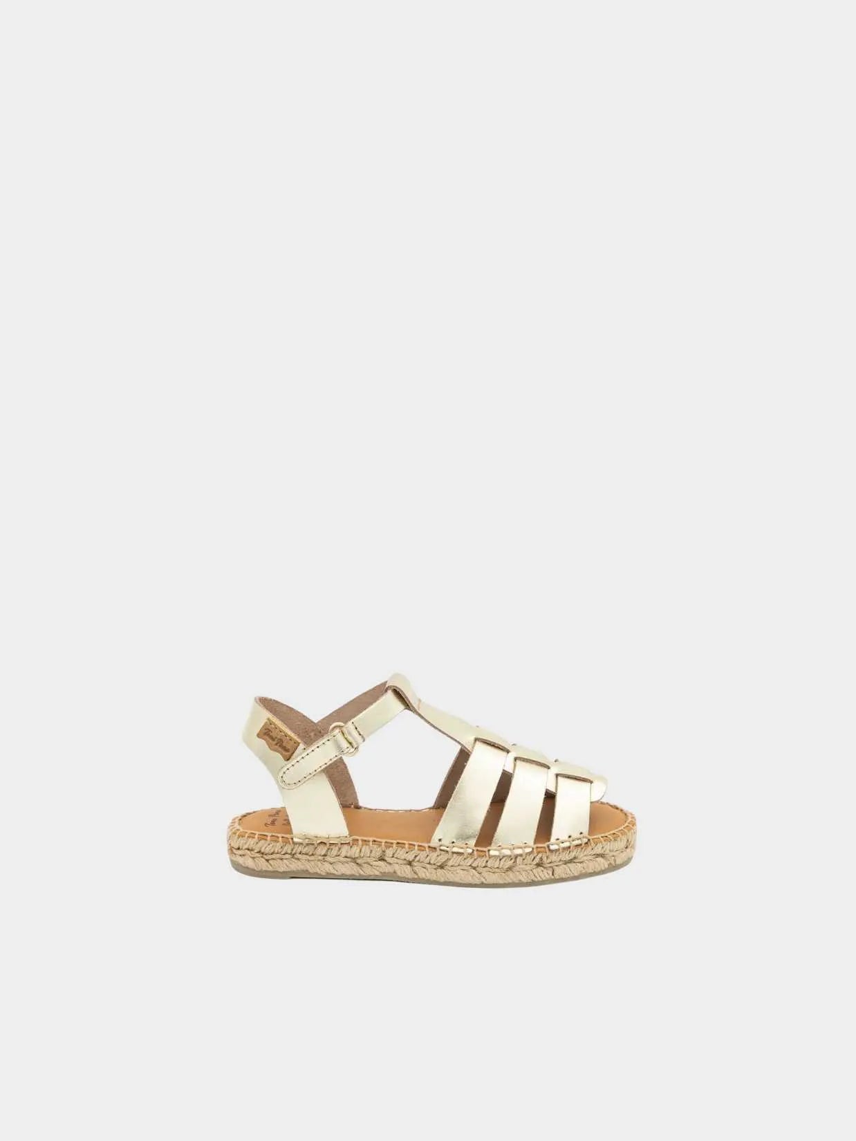 Girl's crab sandal in Silver - ELMA